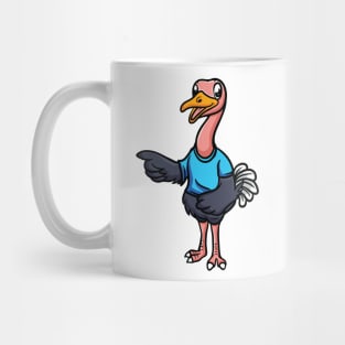 Human-like Anthropomorphic Cute Cartoon Ostrich Mug